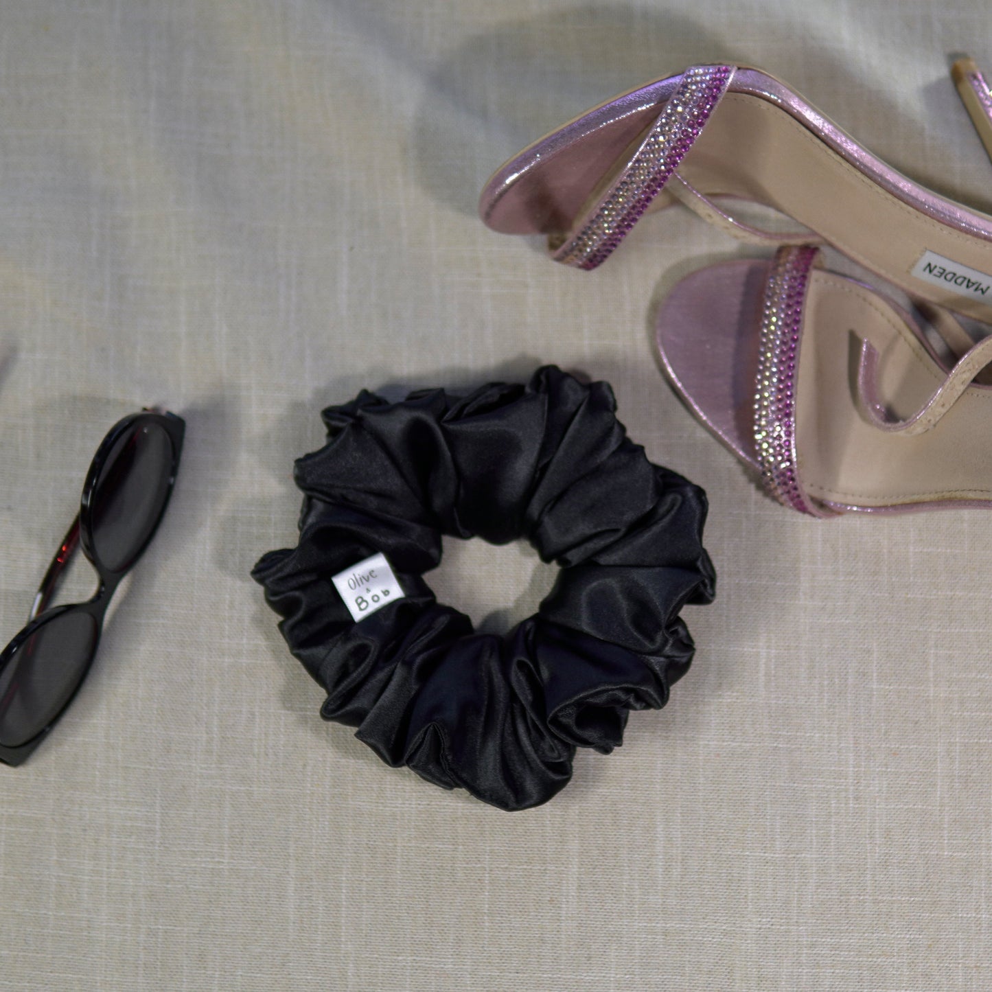 Obsidian Rose Scrunchie