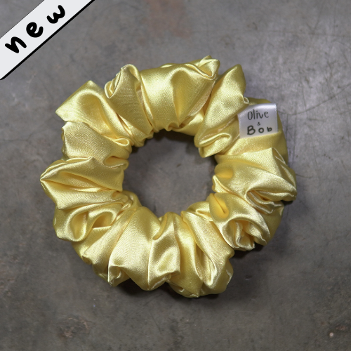 Buttercup Satin Scrunchie – Small Size