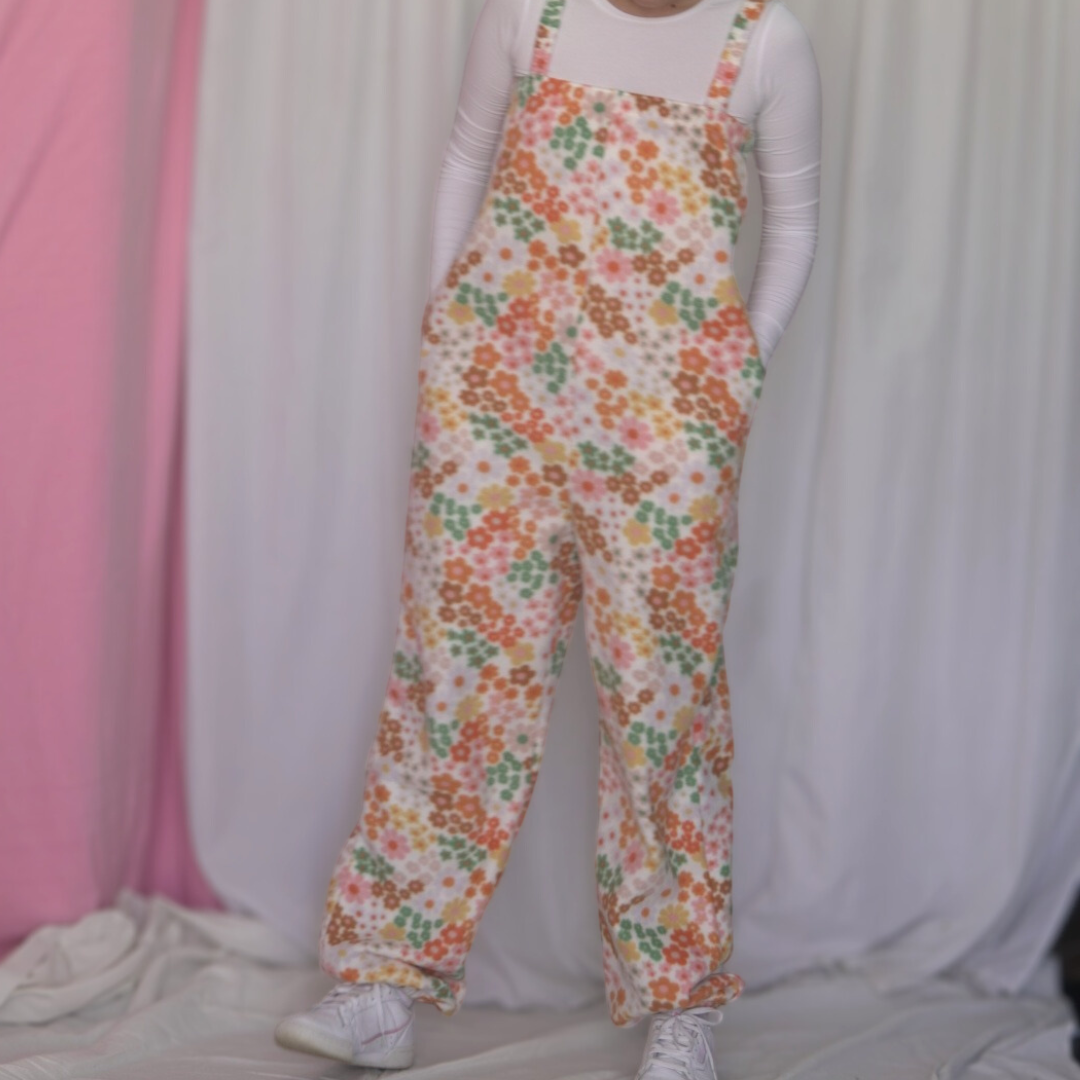Long Longs – Floral Fleece Jumpsuit