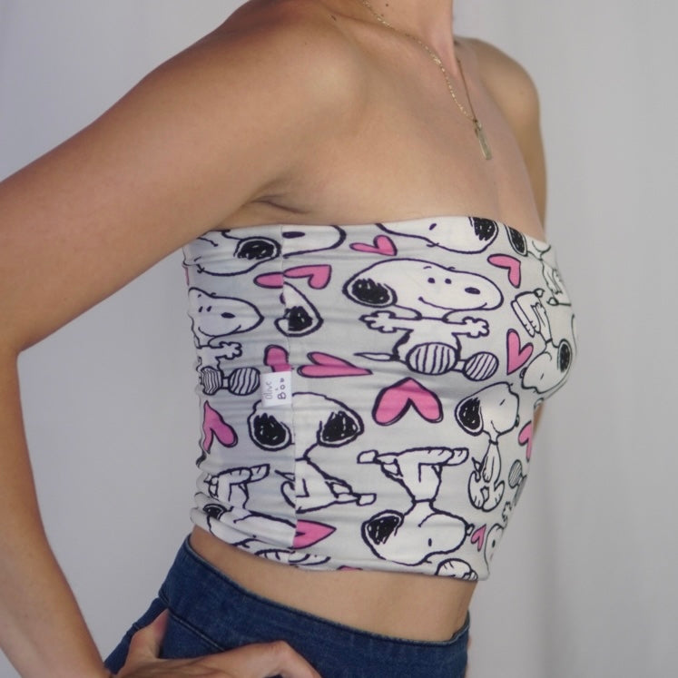 Super Stretchy Snoopy Tube Top (Extra Small/Small)