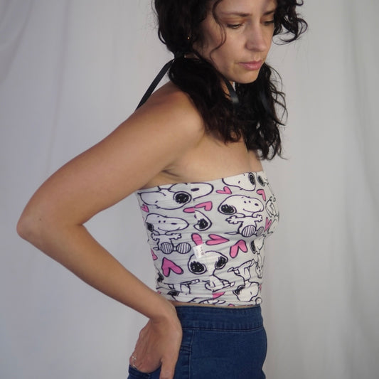 Super Stretchy Snoopy Tube Top (Extra Small/Small)